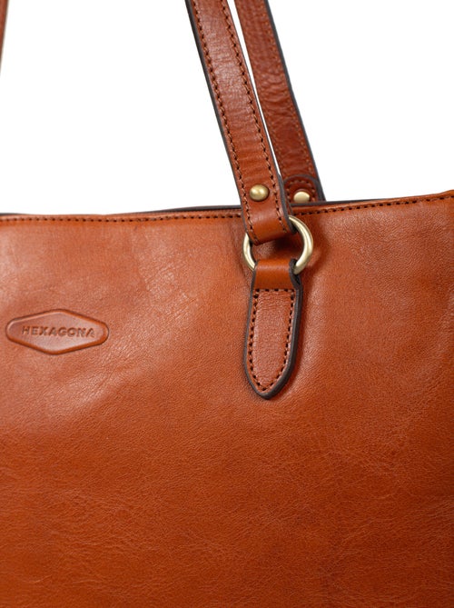 Sac porté épaule 2 anses  A4  Cuir JEANNE - Kiabi