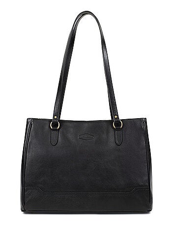 Sac porté épaule 2 anses a4 cuir jeanne hexagona