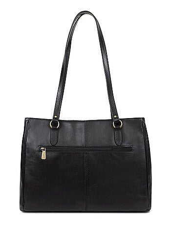 Sac porté épaule 2 anses a4 cuir jeanne hexagona