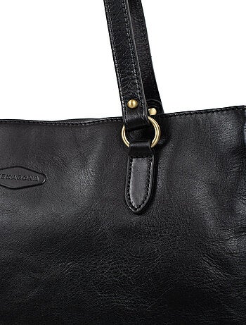 Sac porté épaule 2 anses a4 cuir jeanne hexagona