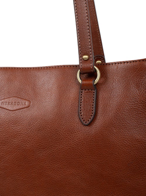 Sac porté épaule 2 anses  A4  Cuir JEANNE - Kiabi