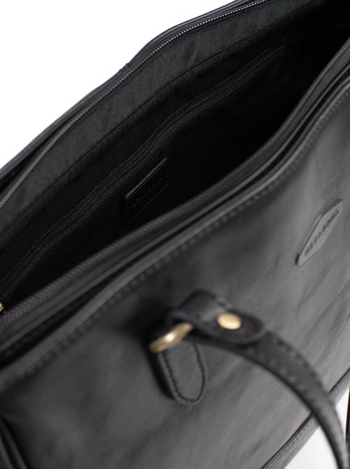 Sac porté épaule 2 anses  A4  Cuir JEANNE - Kiabi