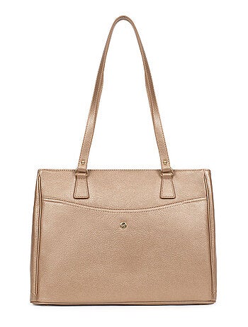 Sac porté épaule 2 anses a4 cuir luna hexagona