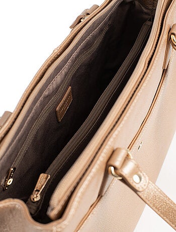 Sac porté épaule 2 anses a4 cuir luna hexagona