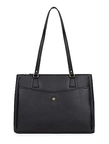 Sac porté épaule 2 anses a4 cuir luna hexagona
