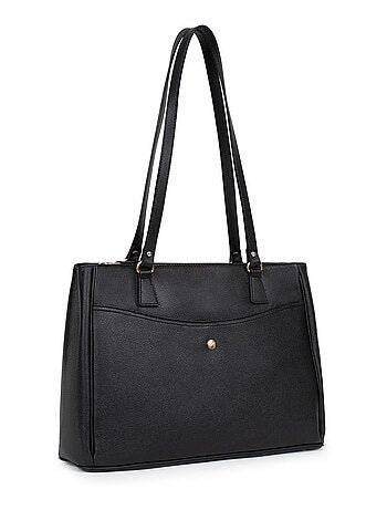 Sac porté épaule 2 anses a4 cuir luna hexagona