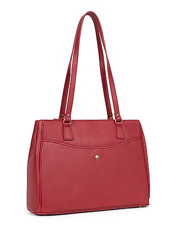Sac porté épaule 2 anses a4 cuir luna hexagona