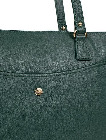 Sac porté épaule 2 anses a4 cuir luna hexagona