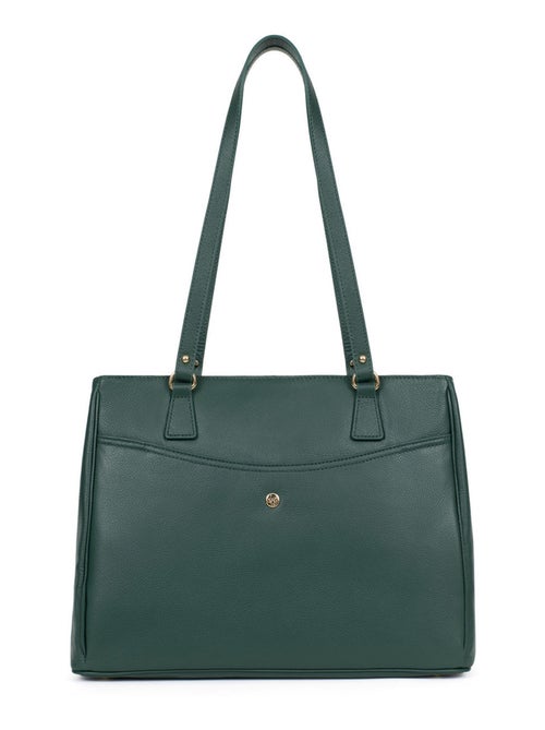 Sac porté épaule 2 anses  a4  cuir luna hexagona - Kiabi