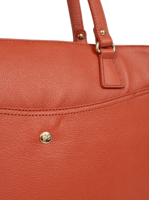 Sac porté épaule 2 anses  A4  Cuir LUNA - Kiabi