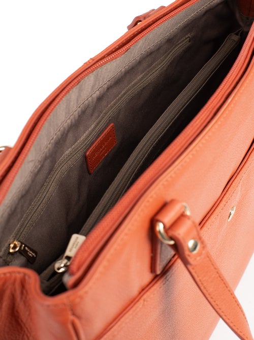 Sac porté épaule 2 anses  A4  Cuir LUNA - Kiabi