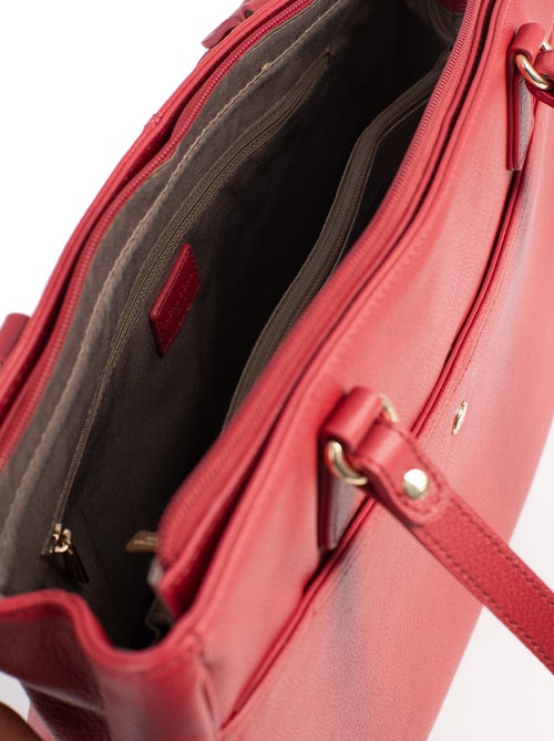 Sac porté épaule 2 anses  A4  Cuir LUNA - Kiabi