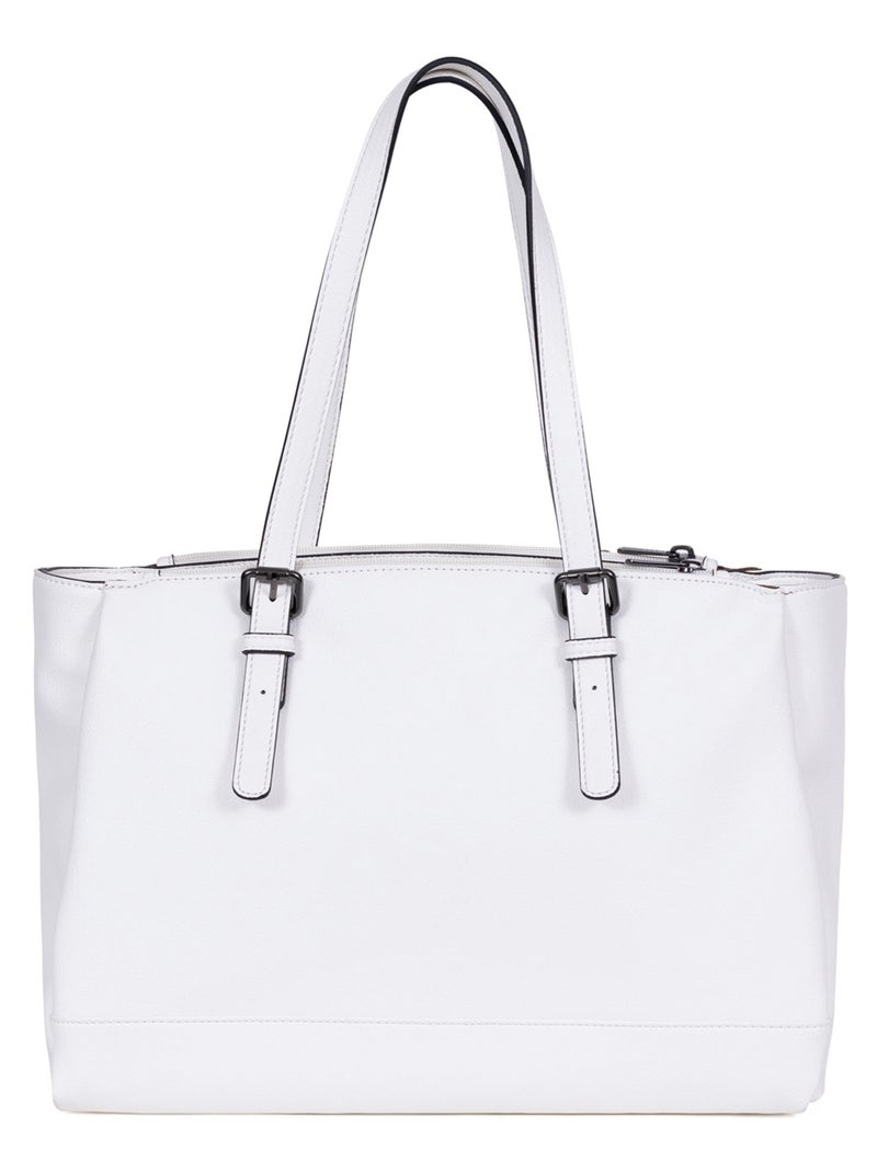Sac porté épaule 2 anses  A4 GRACIEUSE Blanc - Kiabi