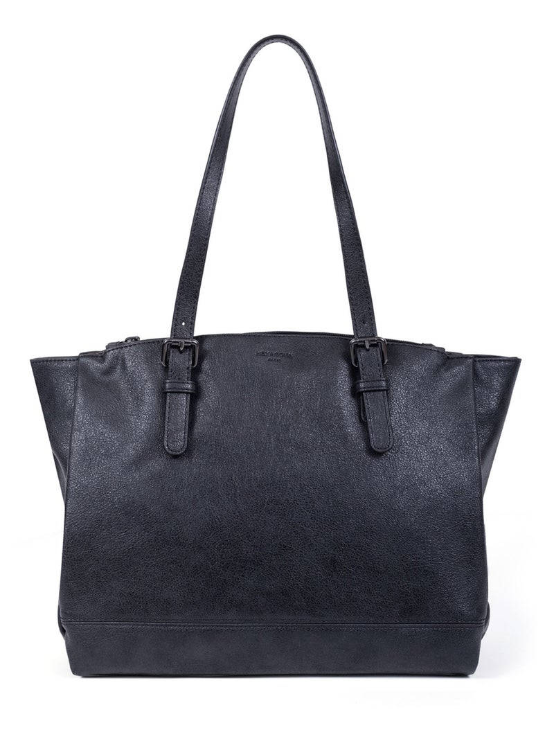 Sac porté épaule 2 anses  A4 GRACIEUSE Noir - Kiabi