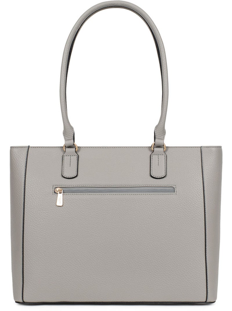 Sac porté épaule 2 anses  a4 zora hexagona Gris clair - Kiabi