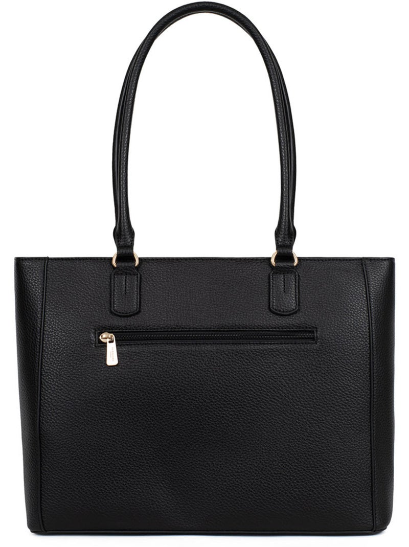 Sac porté épaule 2 anses  A4 ZORA Noir - Kiabi