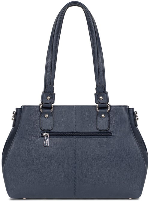 Sac porté épaule 2 anses  cuir confort hexagona - Kiabi