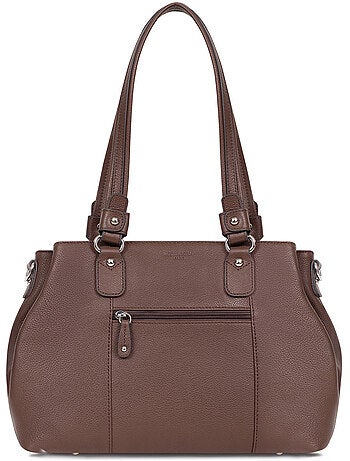 Sac porté épaule 2 anses cuir confort hexagona