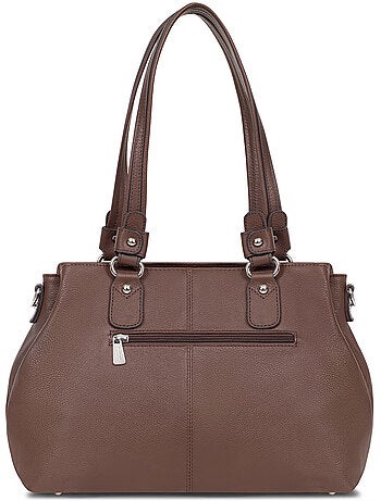 Sac porté épaule 2 anses cuir confort hexagona
