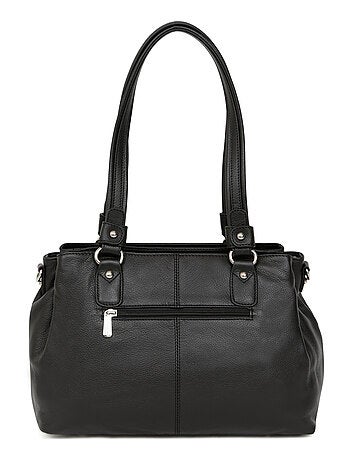 Sac porté épaule 2 anses cuir confort hexagona
