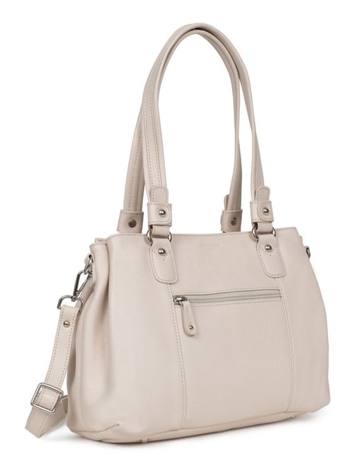 Sac porté épaule 2 anses  Cuir CONFORT - Kiabi