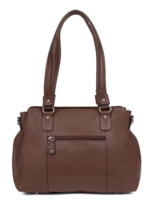 Sac porté épaule 2 anses  Cuir CONFORT - Kiabi