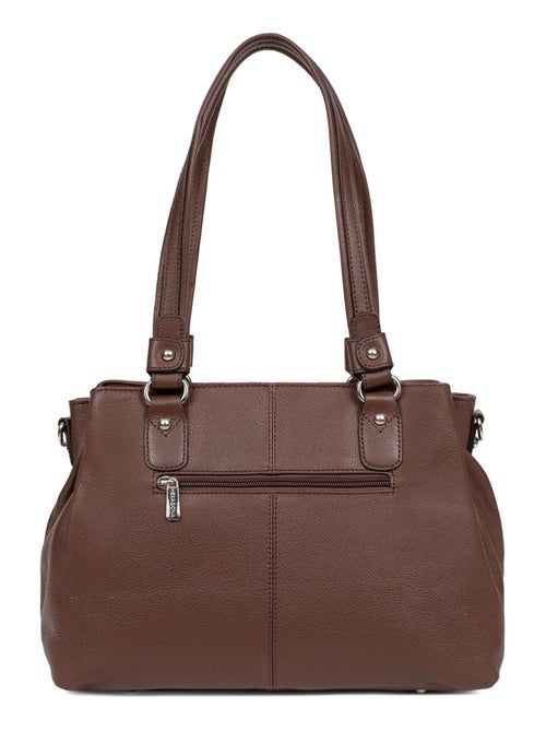 Sac porté épaule 2 anses  Cuir CONFORT - Kiabi