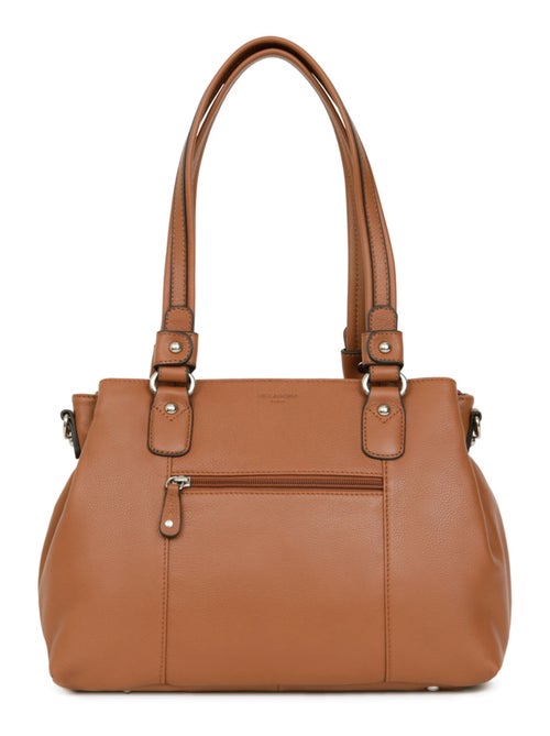 Sac porté épaule 2 anses  Cuir CONFORT - Kiabi