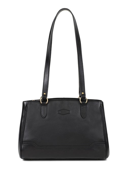 Sac porté épaule 2 anses  cuir jeanne hexagona - Kiabi