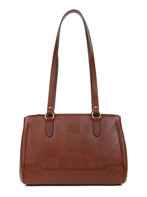 Sac porté épaule 2 anses  Cuir JEANNE - Kiabi