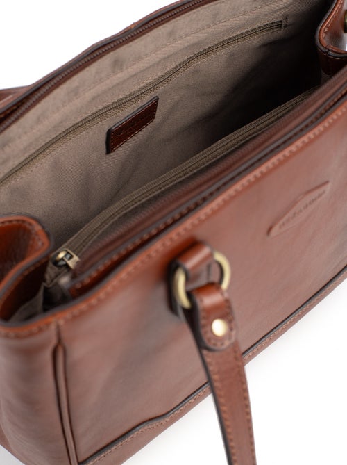 Sac porté épaule 2 anses  Cuir JEANNE - Kiabi