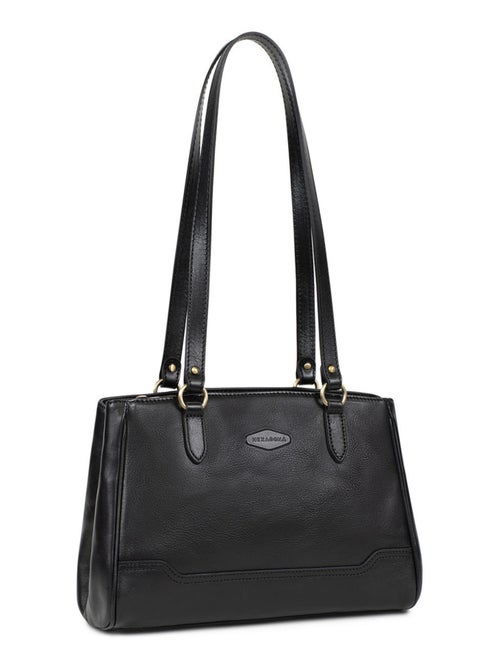Sac porté épaule 2 anses  Cuir JEANNE - Kiabi