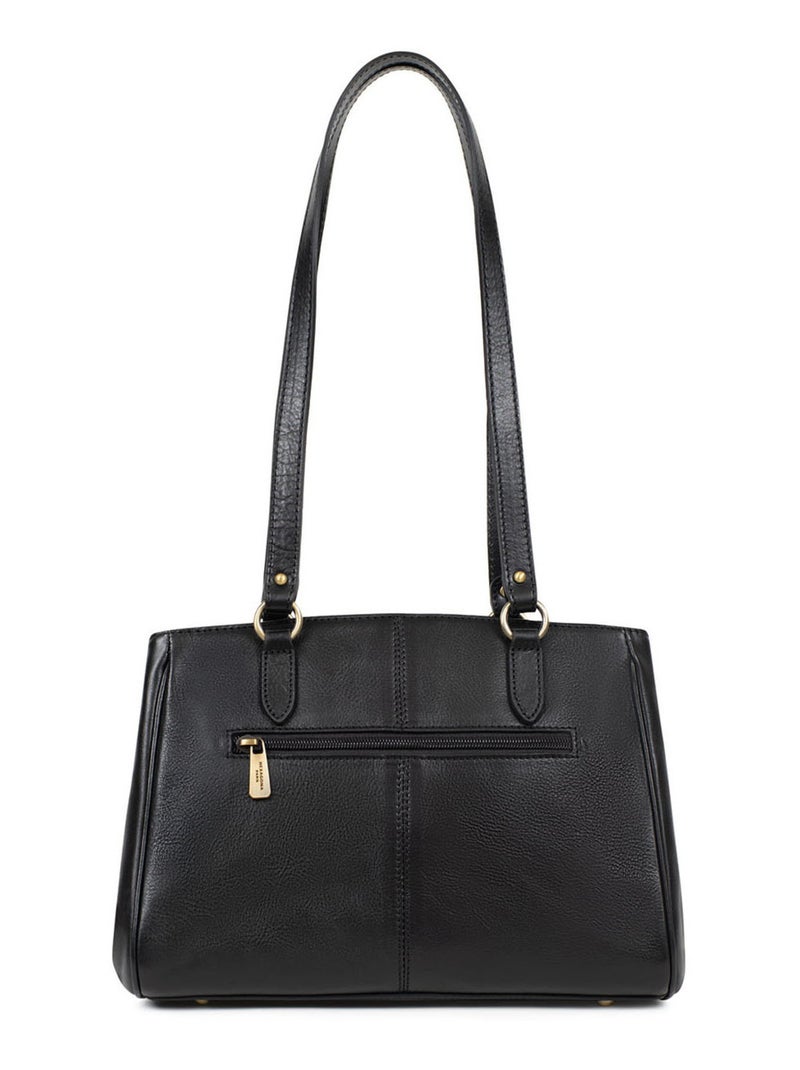 Sac porté épaule 2 anses  Cuir JEANNE Noir - Kiabi