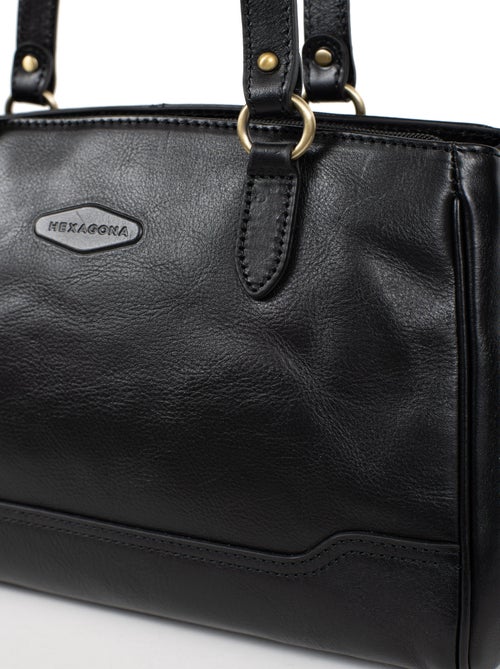 Sac porté épaule 2 anses  Cuir JEANNE - Kiabi