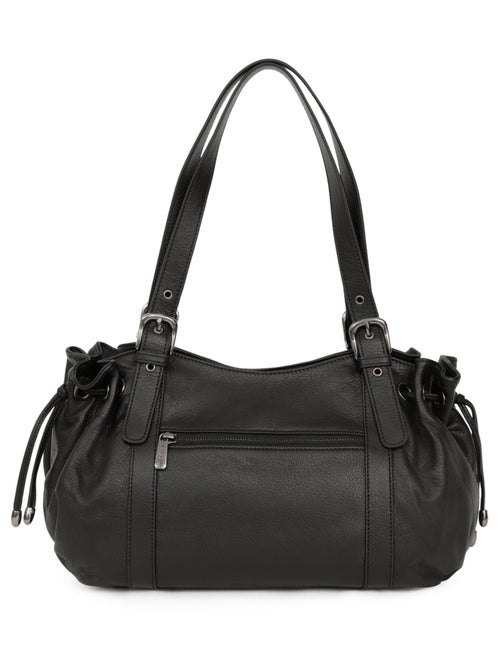 Sac porté épaule 2 anses  Cuir SAUVAGE - Kiabi