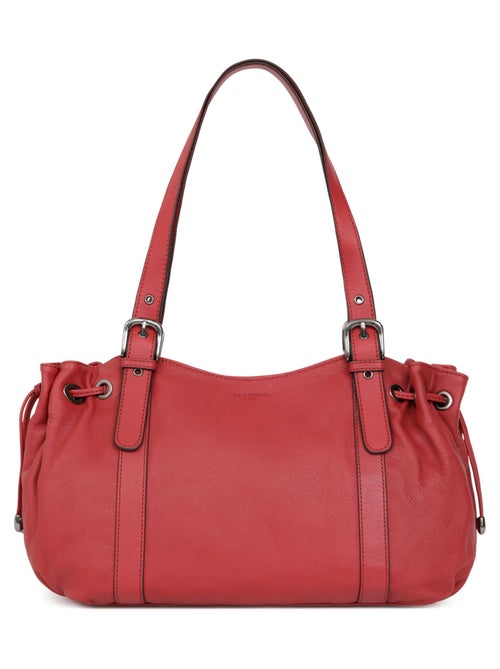 Sac porté épaule 2 anses  Cuir SAUVAGE - Kiabi