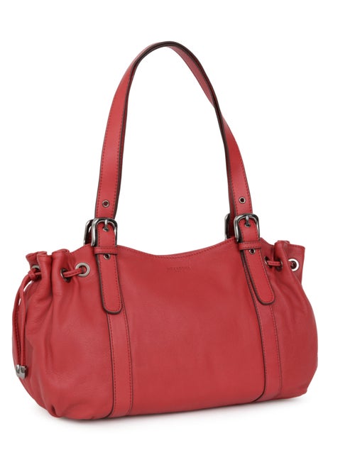 Sac porté épaule 2 anses  Cuir SAUVAGE - Kiabi