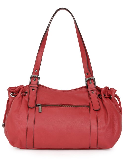 Sac porté épaule 2 anses  Cuir SAUVAGE - Kiabi