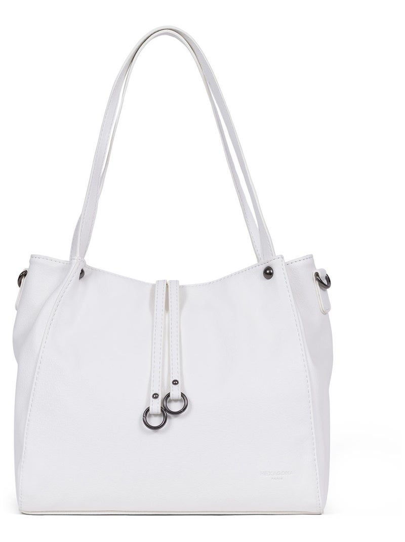 Sac porté épaule 2 anses GRACIEUSE Blanc - Kiabi