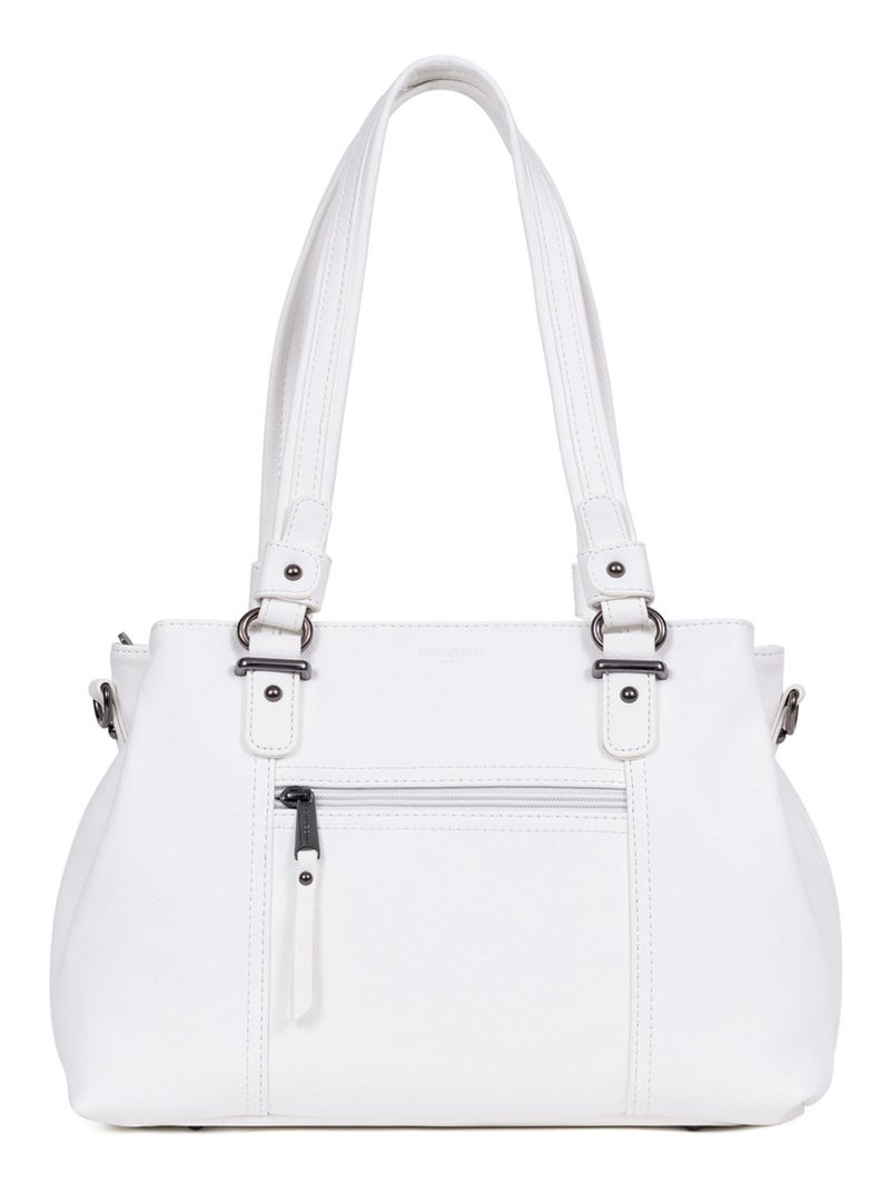 Sac porté épaule 2 anses GRACIEUSE Blanc - Kiabi