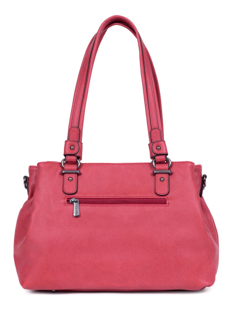 Sac porté épaule 2 anses GRACIEUSE Framboise - Kiabi