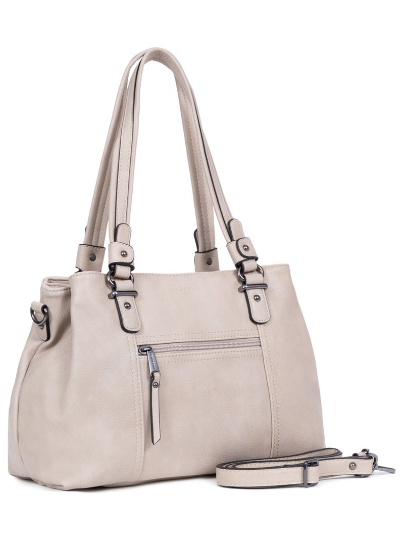 Sac porté épaule 2 anses GRACIEUSE Gris - Kiabi