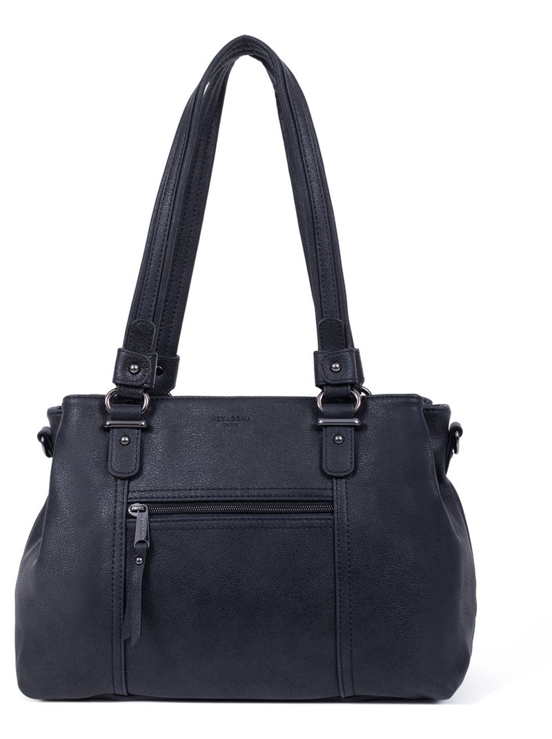 Sac porté épaule 2 anses GRACIEUSE Noir - Kiabi