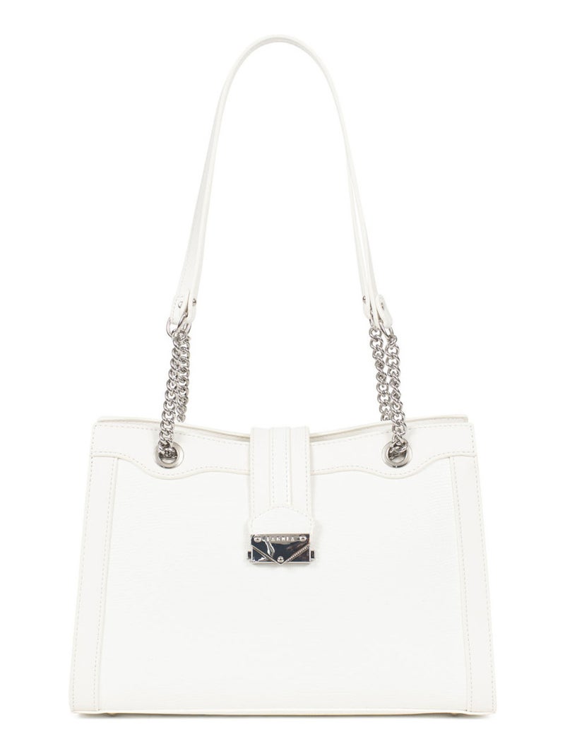 Sac porté épaule 2 anses Maria Femme Blanc - Kiabi