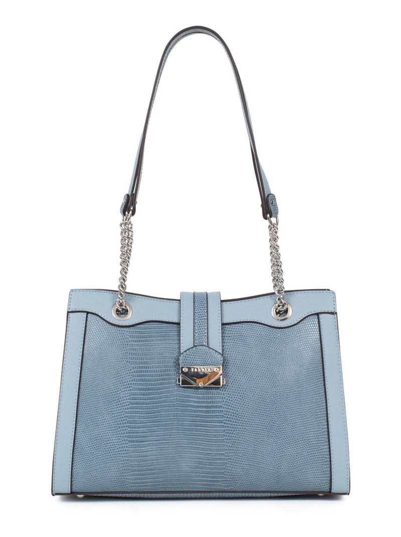 Sac porté épaule 2 anses Maria Femme Bleu clair - Kiabi
