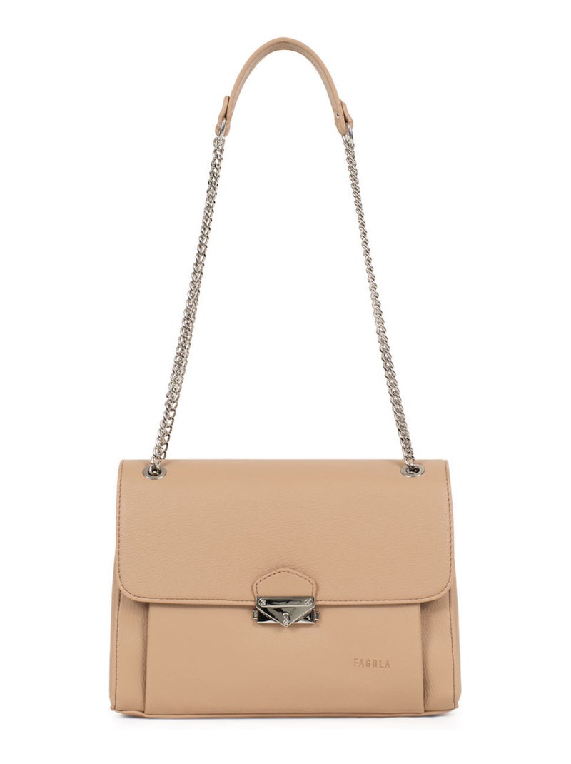 Sac porté épaule 2 anses Marron clair - Kiabi