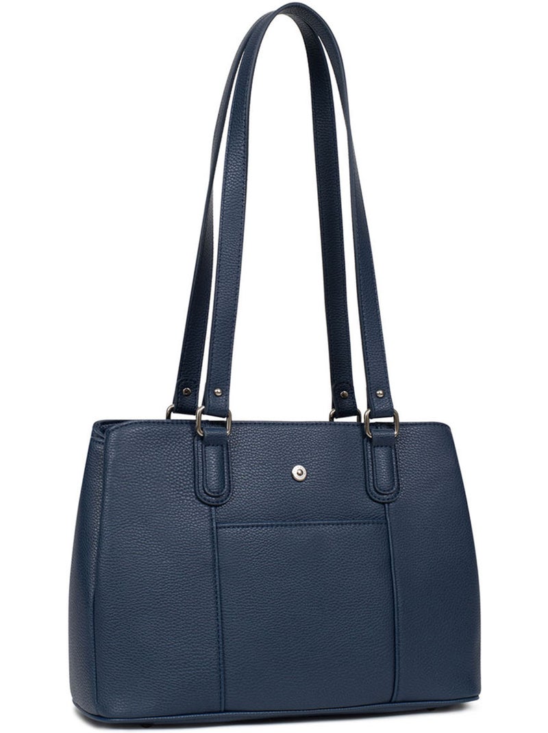 Sac porté épaule 2 anses MAYA Bleu marine - Kiabi
