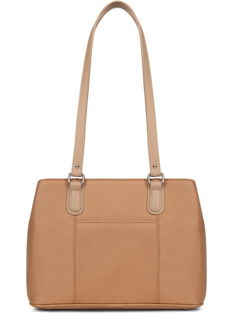 Sac porté épaule 2 anses MAYA Marron clair - Kiabi