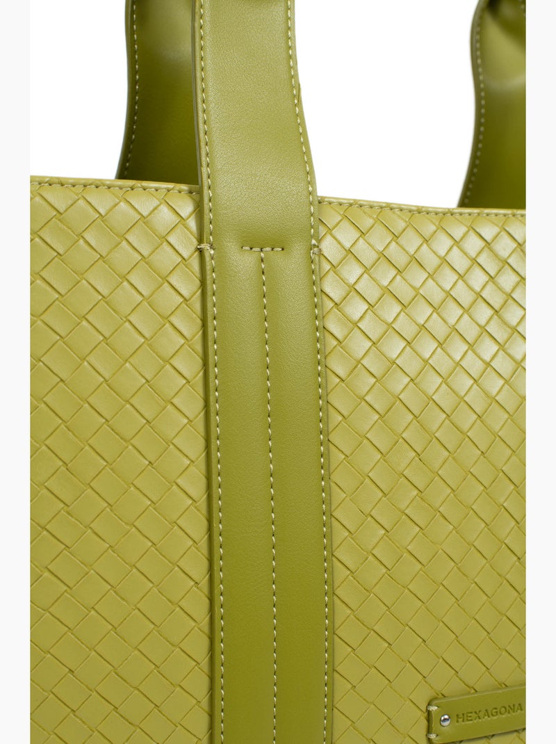 Sac porté épaule 2 anses nila hexagona Vert clair - Kiabi