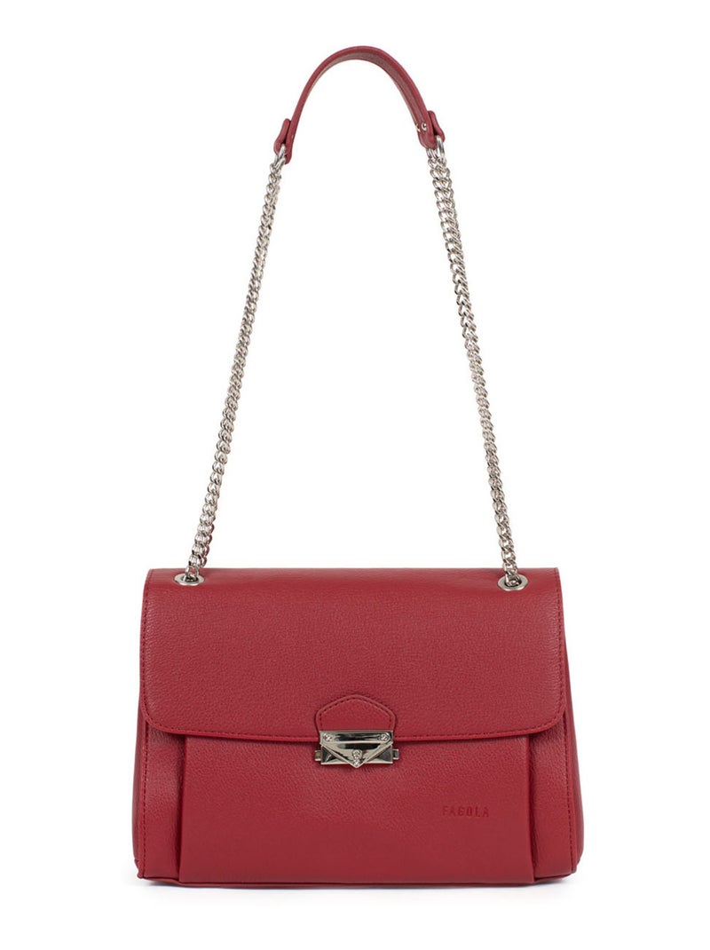 Sac porté épaule 2 anses Rouge carmin - Kiabi